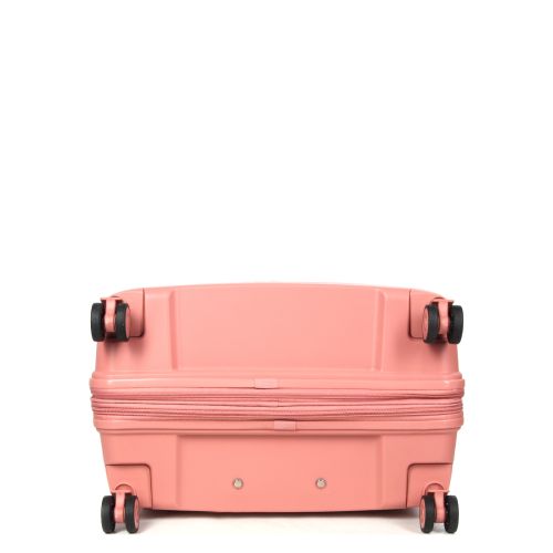 Чемодан большой L полипропилен с расширением  Snowball 20103 77,5×53,5×32,5см 116+17л Розовое золото