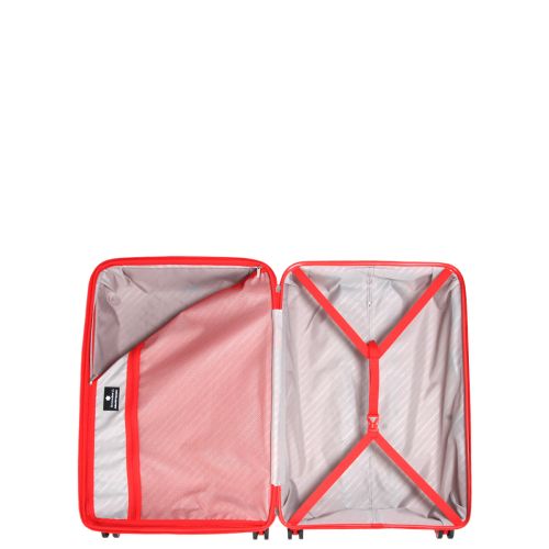 Чемодан большой L полипропилен с расширением  Snowball 20103 77,5×53,5×32,5см 116+17л Розовое золото