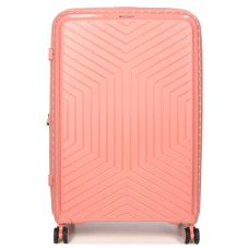 Чемодан большой L полипропилен с расширением  Snowball 20103 77,5×53,5×32,5см 116+17л Розовое золото