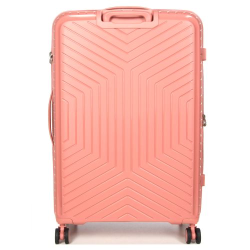 Чемодан большой L полипропилен с расширением  Snowball 20103 77,5×53,5×32,5см 116+17л Розовое золото