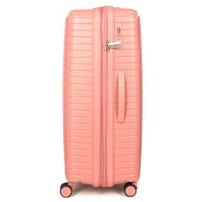 Чемодан большой L полипропилен с расширением  Snowball 20103 77,5×53,5×32,5см 116+17л Розовое золото