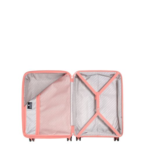 Чемодан средний M полипропилен с расширением Snowball 20103 67,5×47,5×26,5см 71+12л Розовое золото