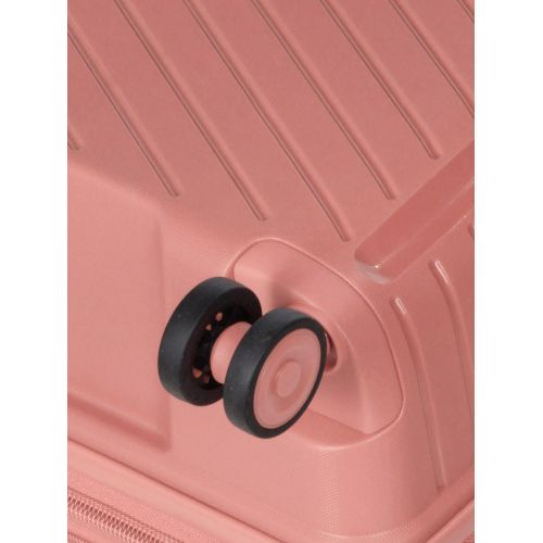 Чемодан средний M полипропилен с расширением Snowball 20103 67,5×47,5×26,5см 71+12л Розовое золото