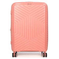 Чемодан средний M полипропилен с расширением Snowball 20103 67,5×47,5×26,5см 71+12л Розовое золото