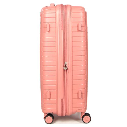 Чемодан средний M полипропилен с расширением Snowball 20103 67,5×47,5×26,5см 71+12л Розовое золото