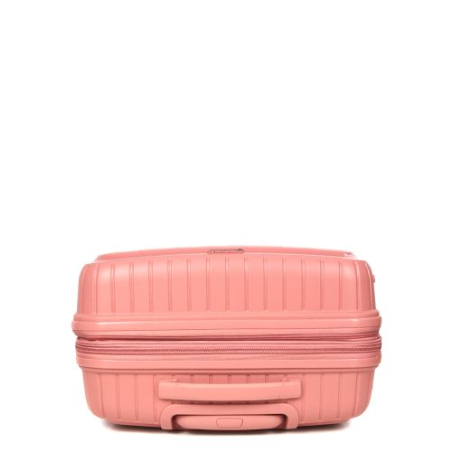 Чемодан средний M полипропилен с расширением Snowball 20103 67,5×47,5×26,5см 71+12л Розовое золото