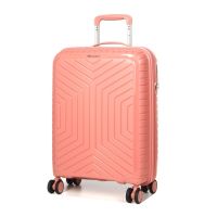 Чемодан маленький S полипропилен Snowball 20103 55×36×20см 35л Розовое золото