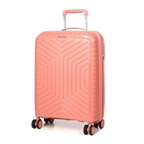 Чемодан маленький S полипропилен Snowball 20103 55×36×20см 35л Розовое золото