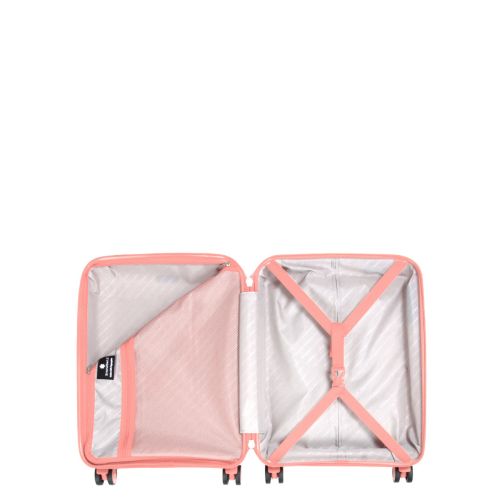 Чемодан маленький S полипропилен Snowball 20103 55×36×20см 35л Розовое золото