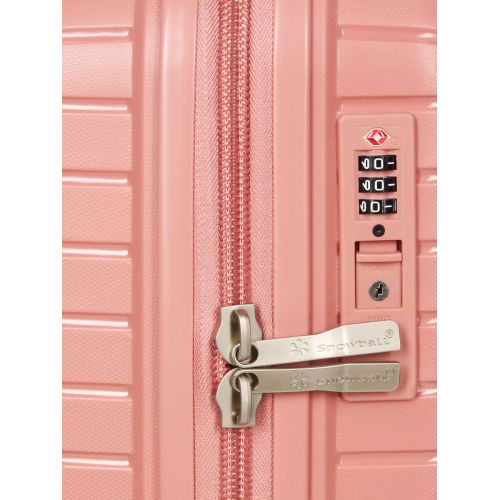 Чемодан маленький S полипропилен Snowball 20103 55×36×20см 35л Розовое золото