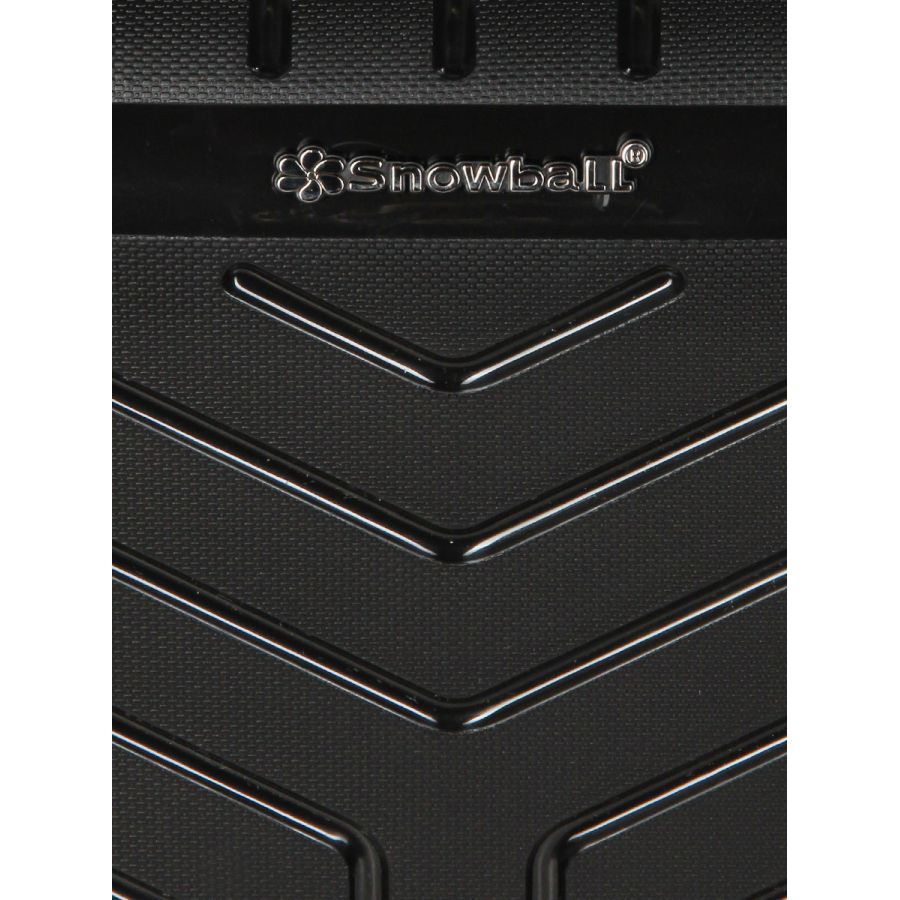 Чемодан средний M полипропилен с расширением Snowball 20103 67,5×47,5×26,5см 71+12л Черный