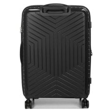 Чемодан средний M полипропилен с расширением Snowball 20103 67,5×47,5×26,5см 71+12л Черный 