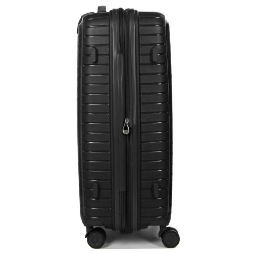 Чемодан средний M полипропилен с расширением Snowball 20103 67,5×47,5×26,5см 71+12л Черный