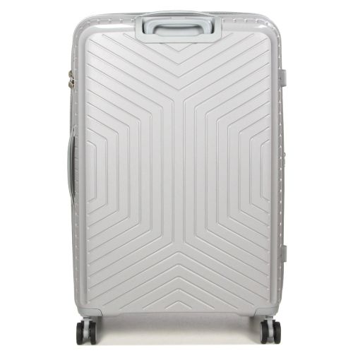 Чемодан большой L полипропилен с расширением  Snowball 20103 77,5×53,5×32,5см 116+17л Серебряный