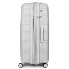 Чемодан большой L полипропилен с расширением  Snowball 20103 77,5×53,5×32,5см 116+17л Серебряный