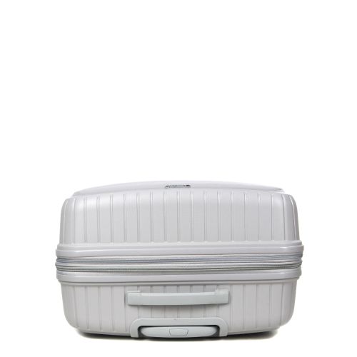 Чемодан большой L полипропилен с расширением  Snowball 20103 77,5×53,5×32,5см 116+17л Серебряный