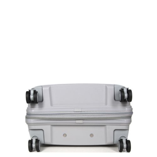 Чемодан средний M полипропилен с расширением Snowball 20103 67,5×47,5×26,5см 71+12л Серебряный