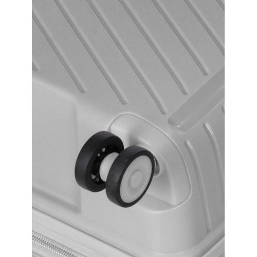 Чемодан средний M полипропилен с расширением Snowball 20103 67,5×47,5×26,5см 71+12л Серебряный