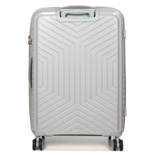 Чемодан средний M полипропилен с расширением Snowball 20103 67,5×47,5×26,5см 71+12л Серебряный