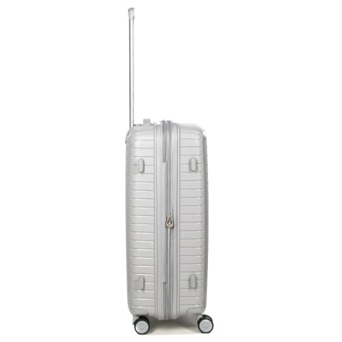 Чемодан средний M полипропилен с расширением Snowball 20103 67,5×47,5×26,5см 71+12л Серебряный
