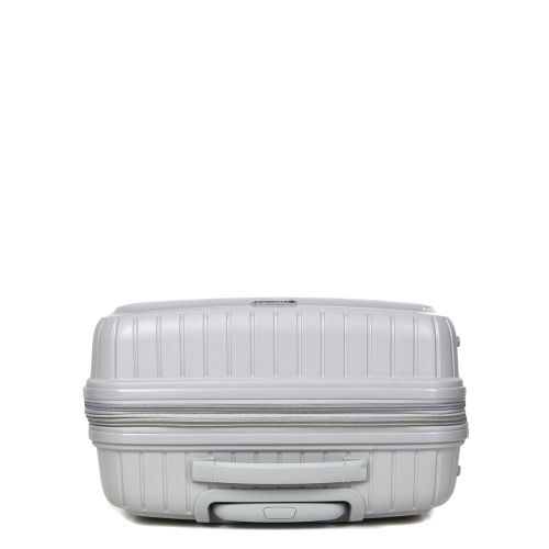 Чемодан средний M полипропилен с расширением Snowball 20103 67,5×47,5×26,5см 71+12л Серебряный