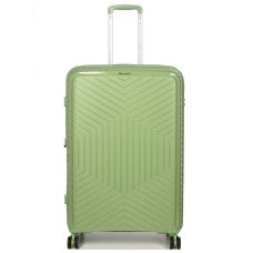 Чемодан большой L полипропилен с расширением  Snowball 20103 77,5×53,5×32,5см 116+17л Зеленый