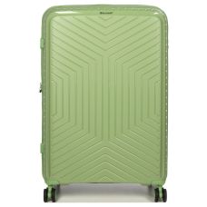 Чемодан большой L полипропилен с расширением  Snowball 20103 77,5×53,5×32,5см 116+17л Зеленый