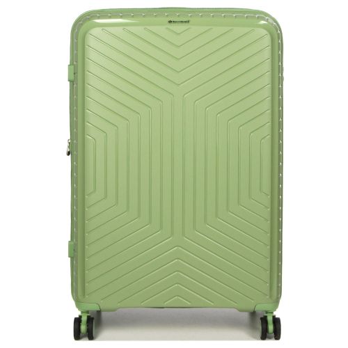 Чемодан большой L полипропилен с расширением  Snowball 20103 77,5×53,5×32,5см 116+17л Зеленый