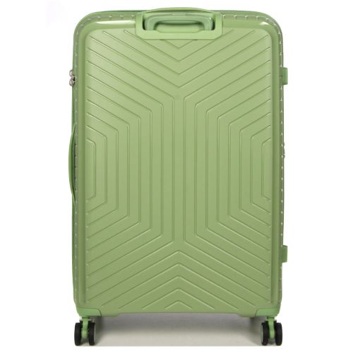 Чемодан большой L полипропилен с расширением  Snowball 20103 77,5×53,5×32,5см 116+17л Зеленый