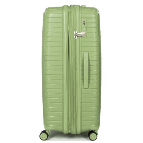 Чемодан большой L полипропилен с расширением  Snowball 20103 77,5×53,5×32,5см 116+17л Зеленый