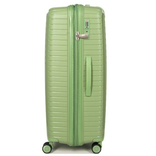 Чемодан большой L полипропилен с расширением  Snowball 20103 77,5×53,5×32,5см 116+17л Зеленый