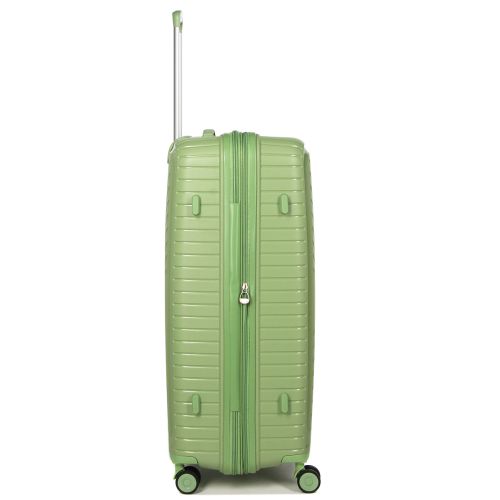 Чемодан большой L полипропилен с расширением  Snowball 20103 77,5×53,5×32,5см 116+17л Зеленый