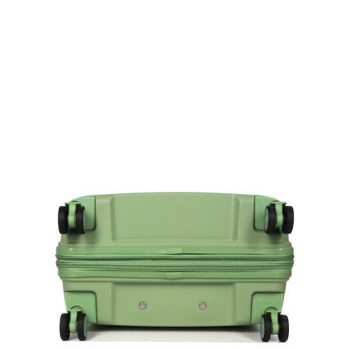 Чемодан средний M полипропилен с расширением Snowball 20103 67,5×47,5×26,5см 71+12л Зеленый