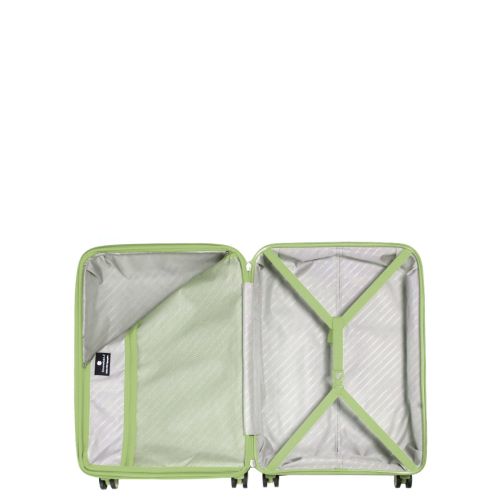 Чемодан средний M полипропилен с расширением Snowball 20103 67,5×47,5×26,5см 71+12л Зеленый