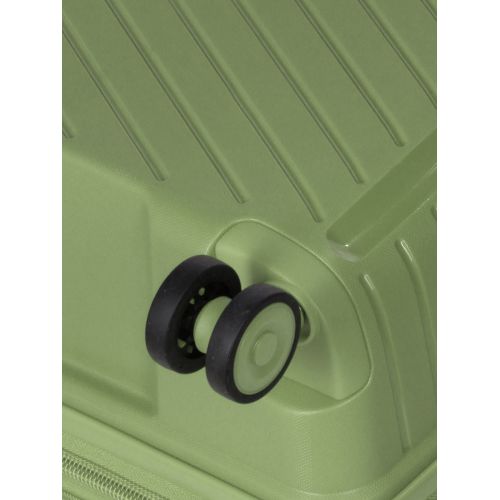 Чемодан средний M полипропилен с расширением Snowball 20103 67,5×47,5×26,5см 71+12л Зеленый