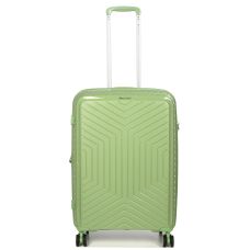 Чемодан средний M полипропилен с расширением Snowball 20103 67,5×47,5×26,5см 71+12л Зеленый 