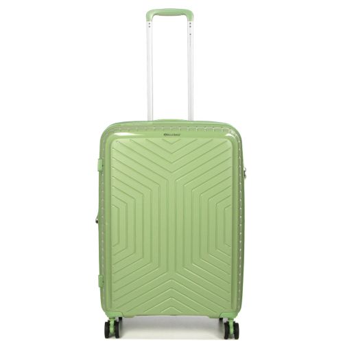 Чемодан средний M полипропилен с расширением Snowball 20103 67,5×47,5×26,5см 71+12л Зеленый