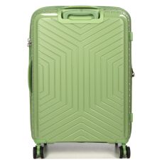 Чемодан средний M полипропилен с расширением Snowball 20103 67,5×47,5×26,5см 71+12л Зеленый 