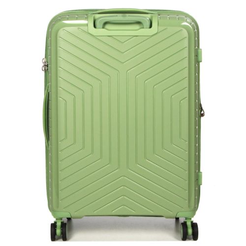 Чемодан средний M полипропилен с расширением Snowball 20103 67,5×47,5×26,5см 71+12л Зеленый