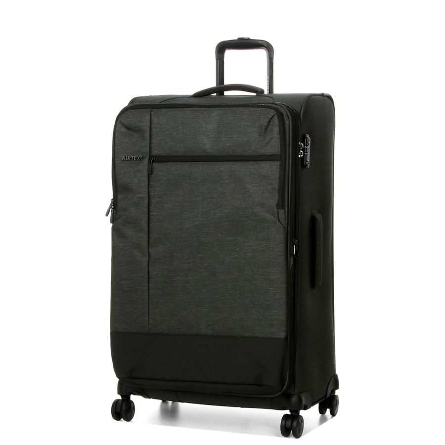 Чемодан большой L тканевый Airtex 6659 79x48x32см 121л Серый