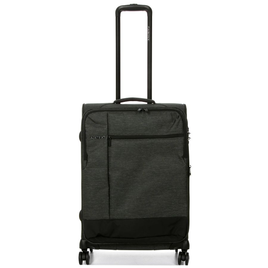 Чемодан средний М тканевый Airtex 6659 66x44x59см 85л Серый