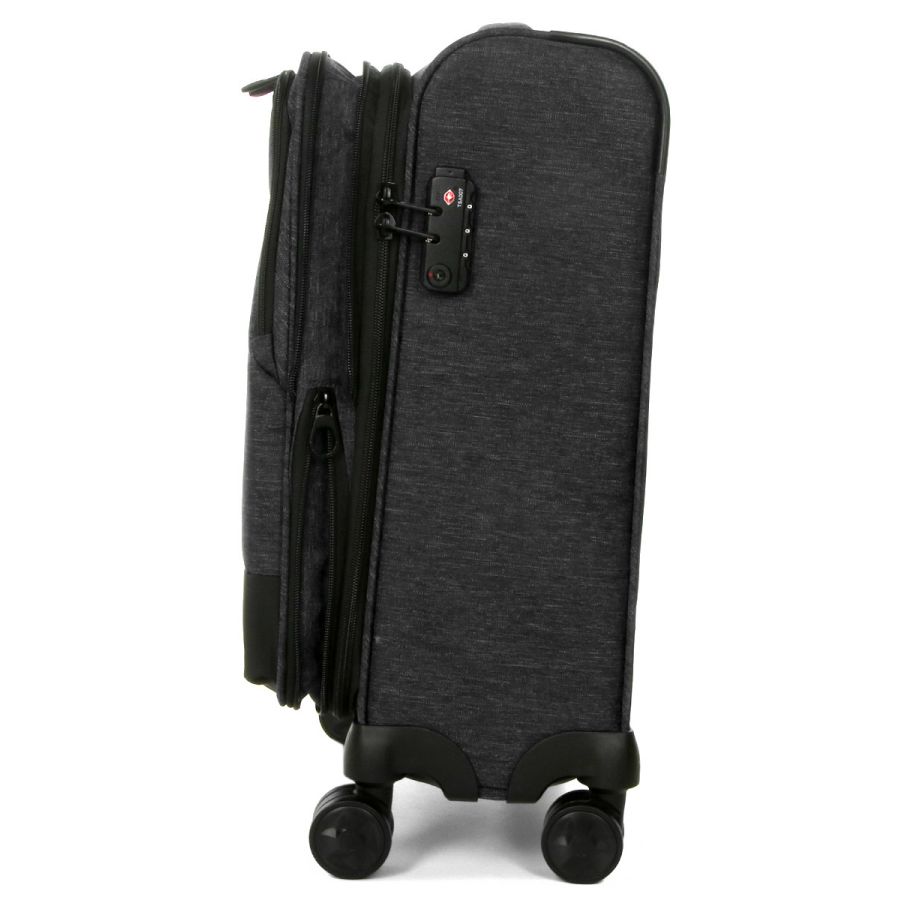 Чемодан маленький S тканевый Airtex 6659 54x40x23см 50л Серый