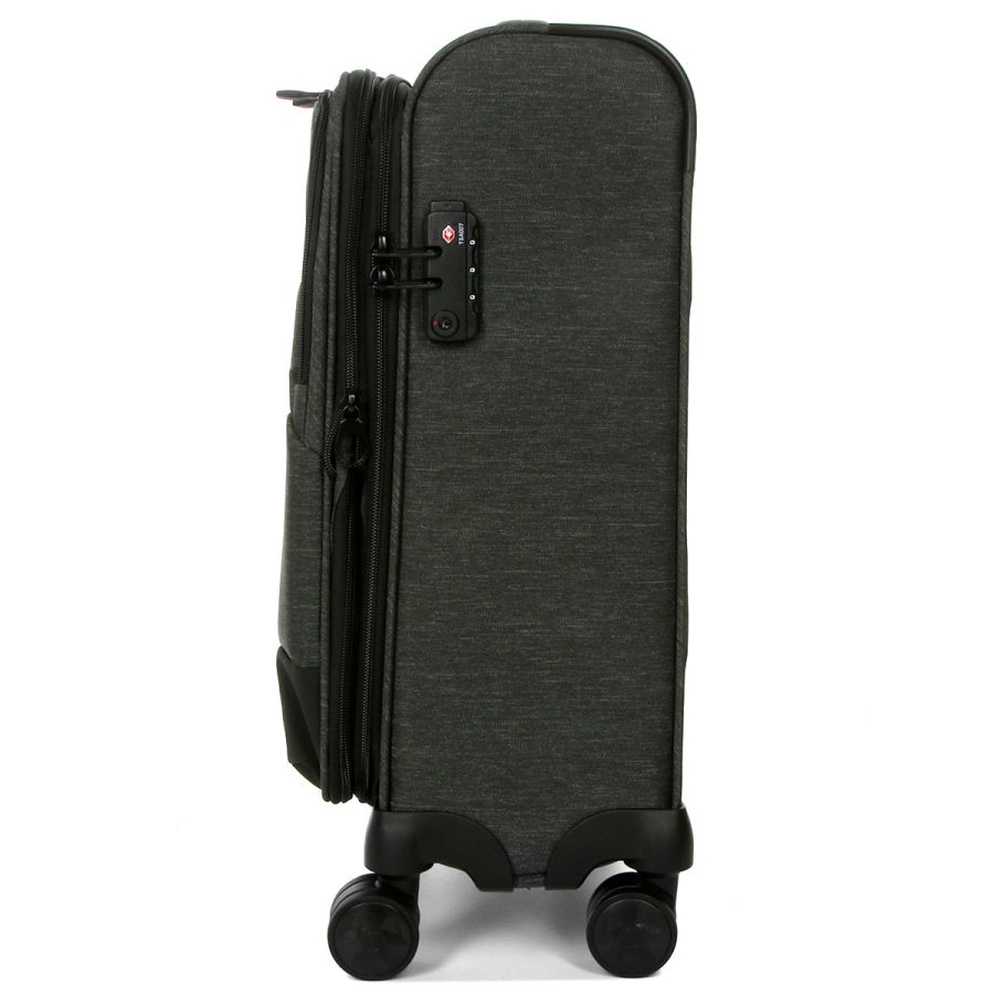 Чемодан маленький S тканевый Airtex 6659 54x40x23см 50л Серый