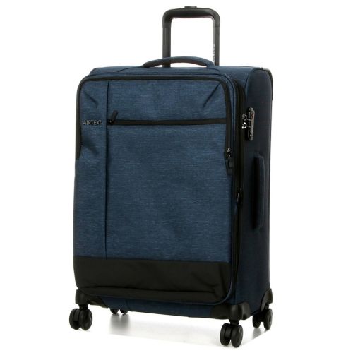 Чемодан средний М тканевый Airtex 6659 66x44x59см 85л Синий