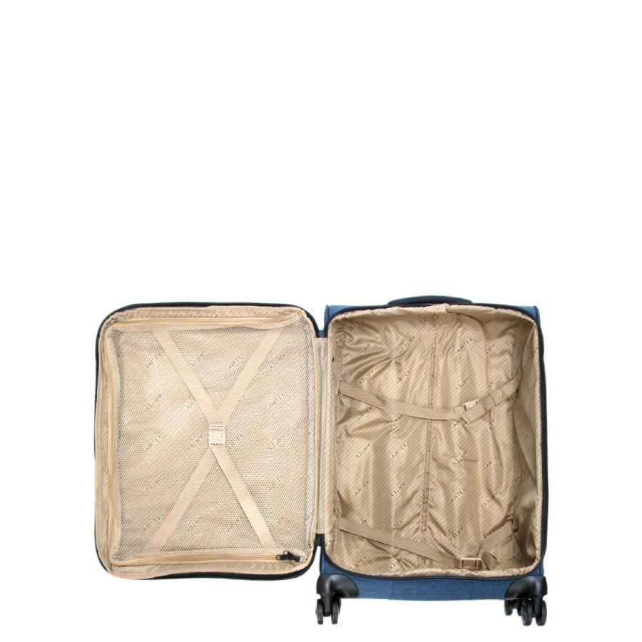 Чемодан средний М тканевый Airtex 6659 66x44x59см 85л Синий