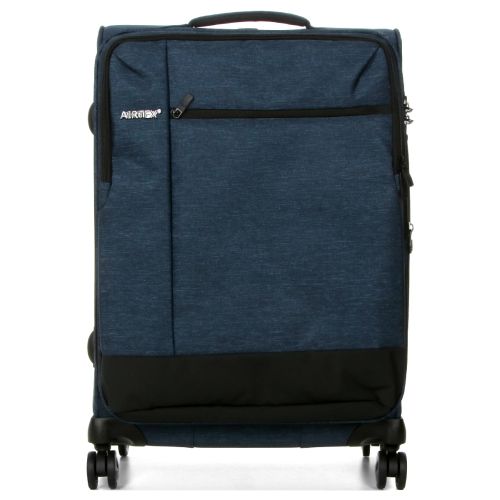 Чемодан средний М тканевый Airtex 6659 66x44x59см 85л Синий