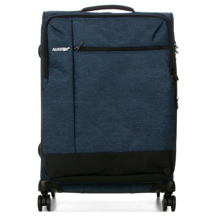Чемодан средний М тканевый Airtex 6659 66x44x59см 85л Синий