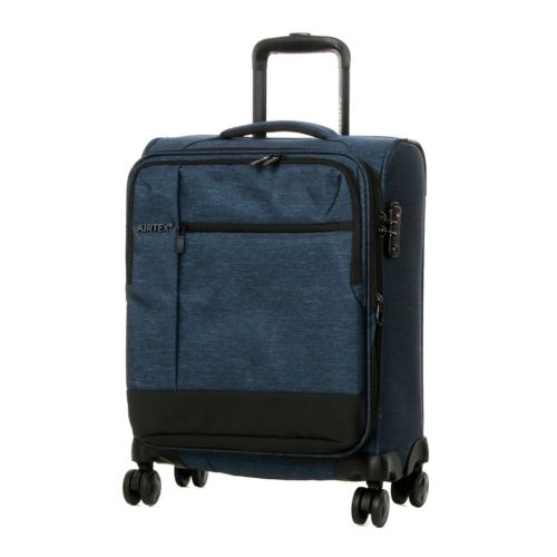 Чемодан маленький S тканевый Airtex 6659 54x40x23см 50л Синий