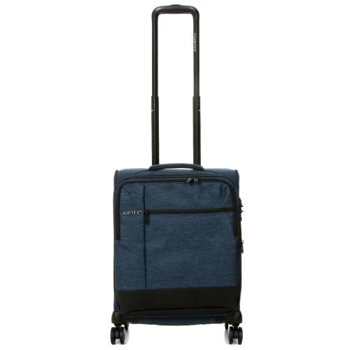 Чемодан маленький S тканевый Airtex 6659 54x40x23см 50л Синий