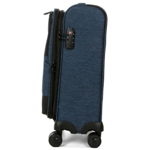 Чемодан маленький S тканевый Airtex 6659 54x40x23см 50л Синий